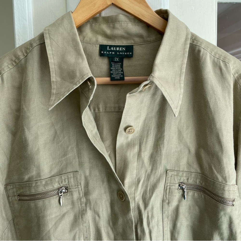 Lauren Ralph Lauren Women's Linen Shirt - Picture 2 of 12